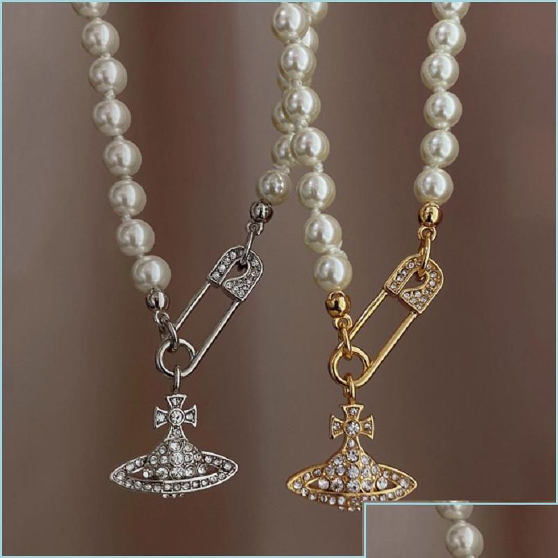 

Pendant Necklaces High Quality Pearl Necklace Designer Design Pin Beaded Ladies Diamond Copper 18K Gilded Je Dhrog Drop Delivery Jew Dhhbo