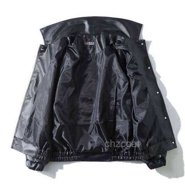 

PU Leather Jacket Men Black Soft Faux Leather Jacket Motorcycle Biker Fashion Leather Coats Male Bomber Jacket Pockets Clothes T220728 OJMW, Thicken