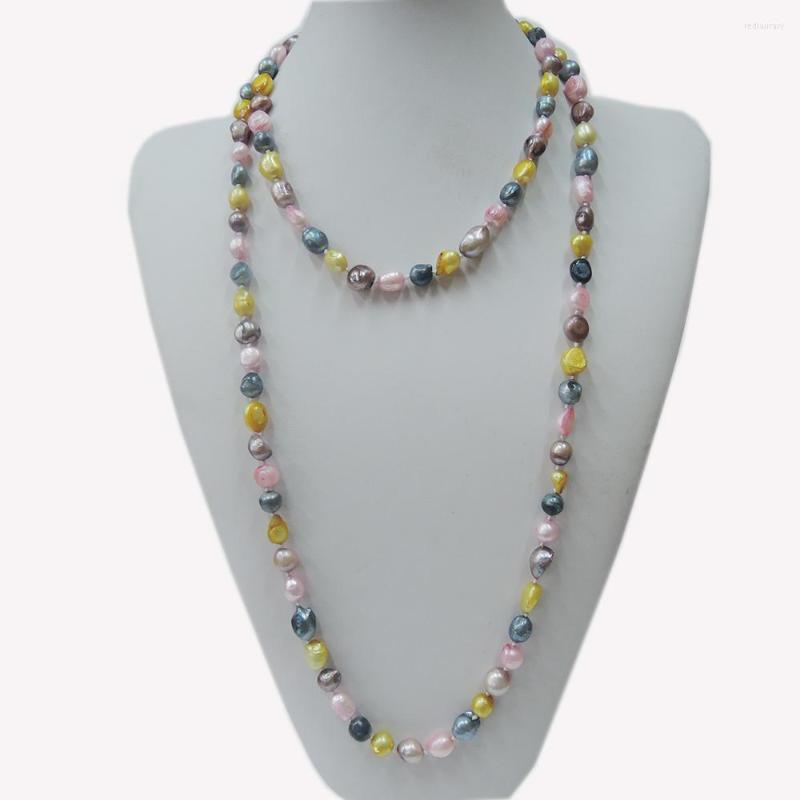 

Chains NATURE FRESHWATER PEARL LONG NECKLACE-120 CM In Baroque Shape