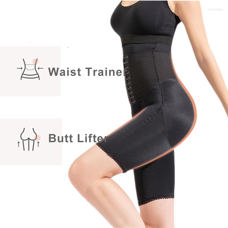 

Women's Shapers Women Shaper Panties High Waist Trainer Body Shaperwear Tummi Control Panti BuLifter Thigh Trimmer Modeling Strap Corset, Black