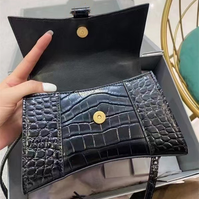 

7A new leather women's bag top designer luxury single shoulder crossbody classic brand replica Classic Crocodile print Tide Cool versatile B Reproduction Portable