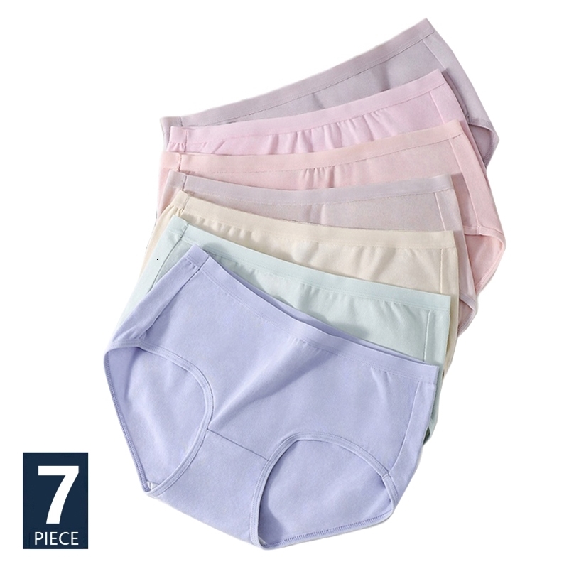 

Women's Panties 7PCS/Set Cotton Panties Women Breathable Underwear Cute Girls Briefs Solid Panty Sexy Soft Underpants Female Seamless Lingerie 230414, 8208g