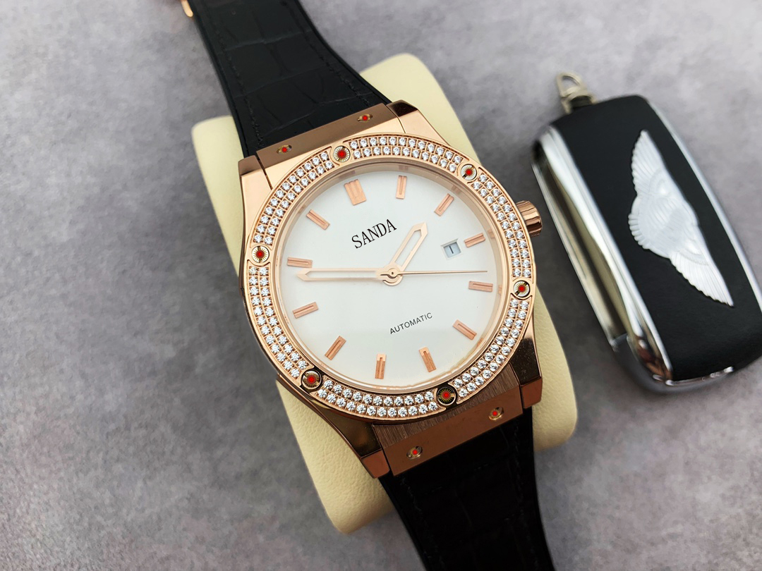 

2023 mens automatic gold Mechanical Watches women dress full Stainless steel Sapphire waterproof Luminous Couples Wristwatches Boutique AAA fashion light luxury, Sapphire glass