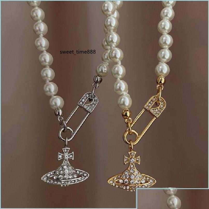 

Pendant Necklaces High Quality Pearl Necklace Designer Design Pin Beaded Ladies Diamond Copper 18K Gilded Je Dhrog Drop Delivery Jew Dhf6A