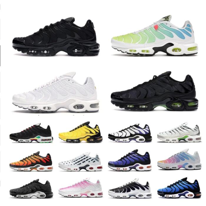 

2023 New Style Designer Tns Plus Running Shoes Mens Bubblegum OREO TN Zapatos Volt Pack Gradient Black Trainers comfortable Sports Casual Walking, 29