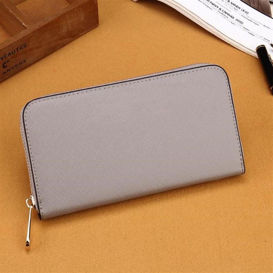 

sell Whole lady long wallet multicolor coin purse Card holder original women classic zipper pocke2441, Black