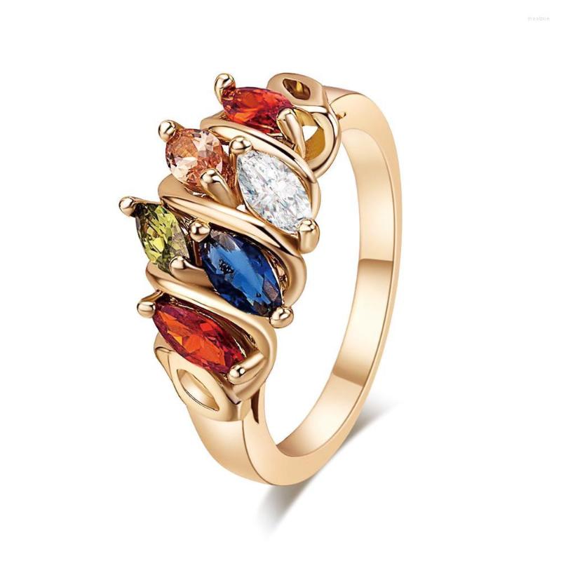 

Cluster Rings MxGxFam 2023 Multicolor For Women Fashion Jewelry Cubic Zircon