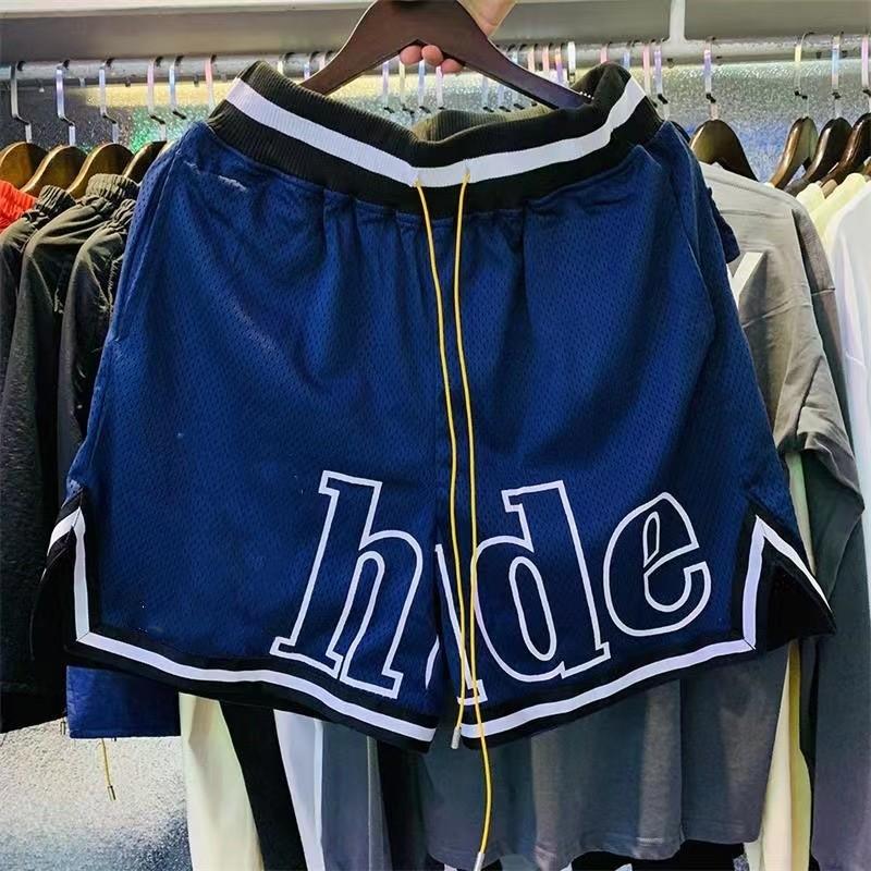 

2023 Rhudes Shorts Man Women Designer Summer Short Fashion Luxurys Letter Tshirts Breathable and cool fabric is comfortable, Yellow