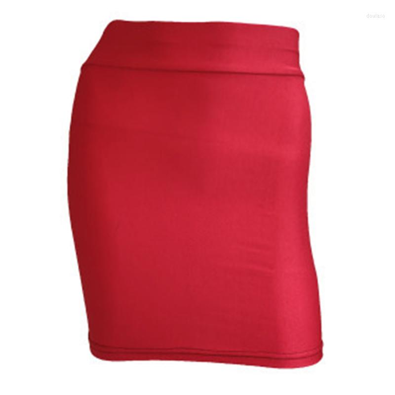 

Skirts Summer Fluorescent Half Body Micro Mini Womens Elastic Force Gao Waist Sports Bag Hip Yoga Short Skirt, Black