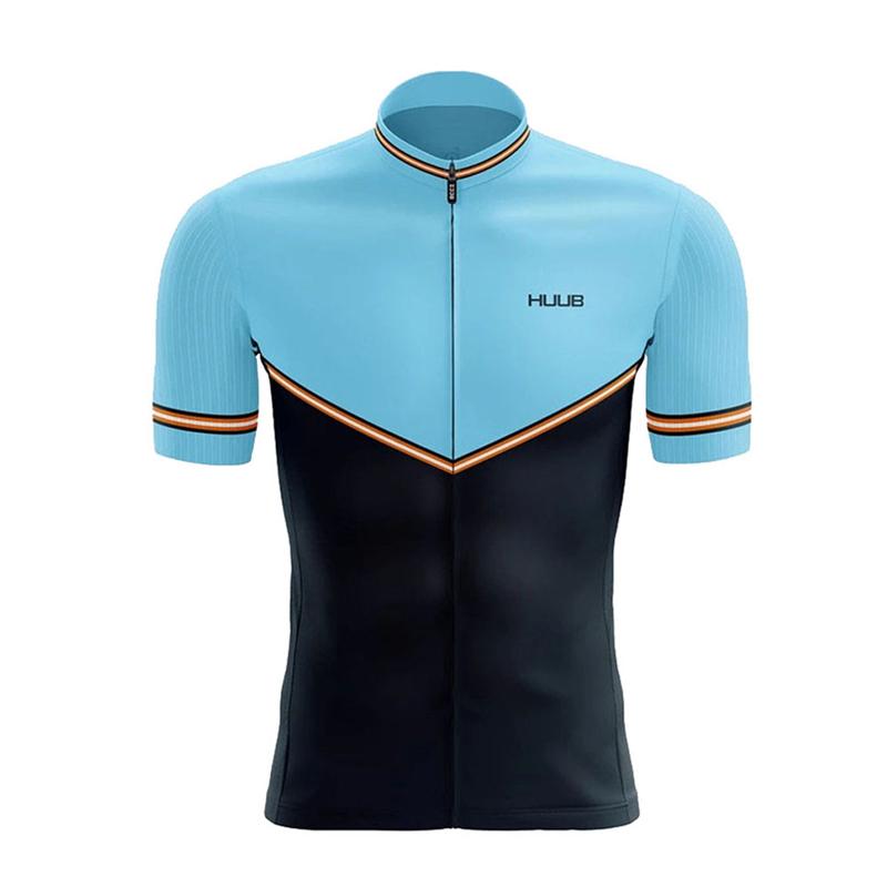 

Racing Jackets Man Short Sleeve Cycling Jersey Team HUUB 2023 Race Tops Summer Bike Shirt Breathable Triathlon Bicycle Camiseta Mtb