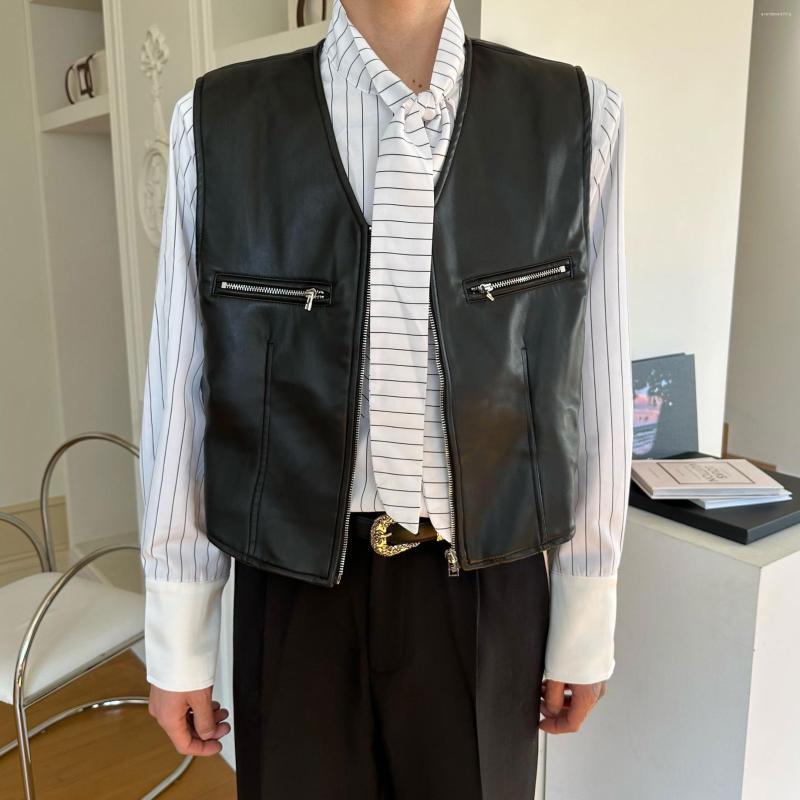 

Men's Vests A2379 Fashion Men's Coats & Jackets 2023 Runway Luxury European Design Party Style Clothing, Picture shown