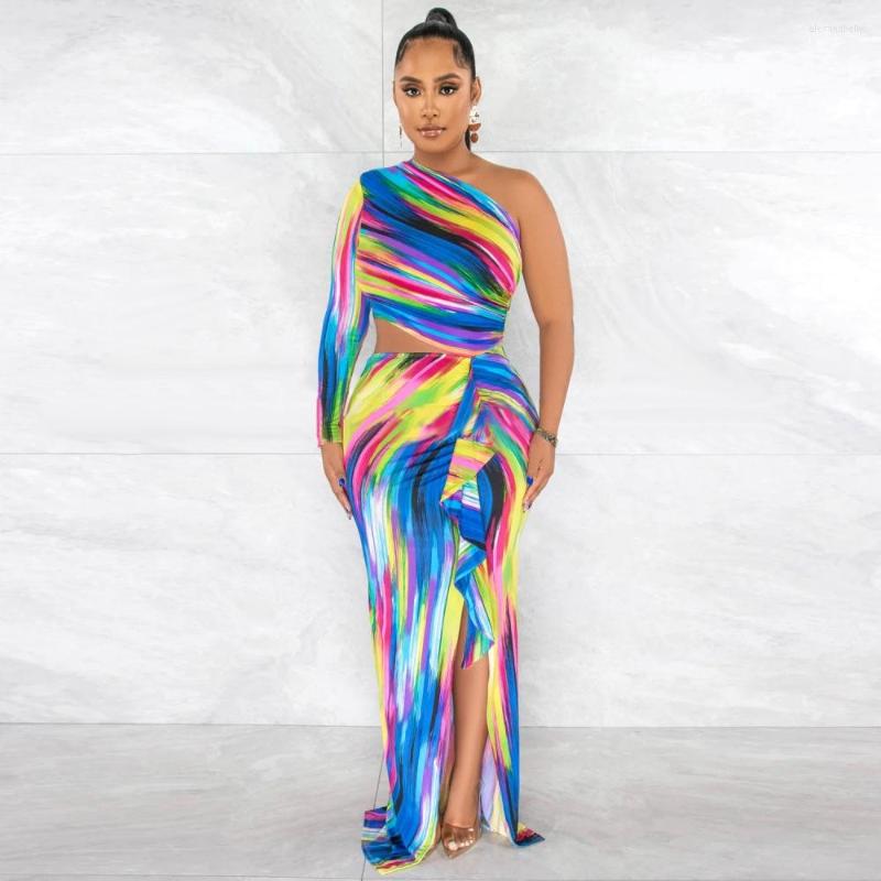 

Ethnic Clothing Long African Dresses For Women Diagonal Collar Robes 2023 Fashion Solid Color Slim Draped Maxi Dress Vestidos