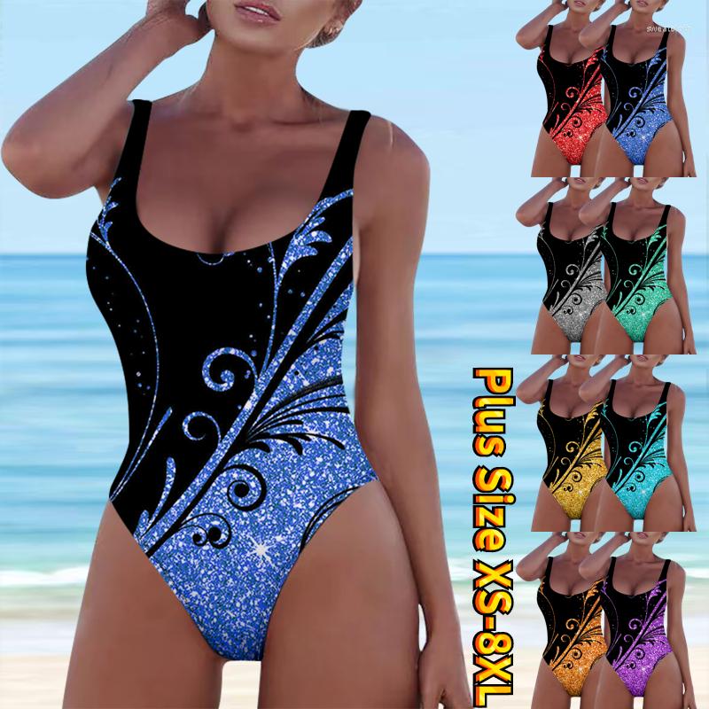 

Women's Swimwear 2023 Vacation Swimsuit Female Summer Bathsuit Fashion Monokini Beachwear Women One Piece Bikini Set Large Size, 22323red