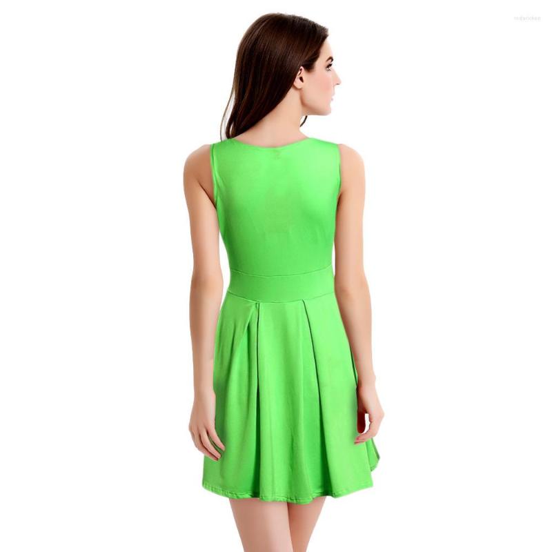 

Casual Dresses SHENSEE Sexy Women Summer Sleeveless Party Mini Dress, Green