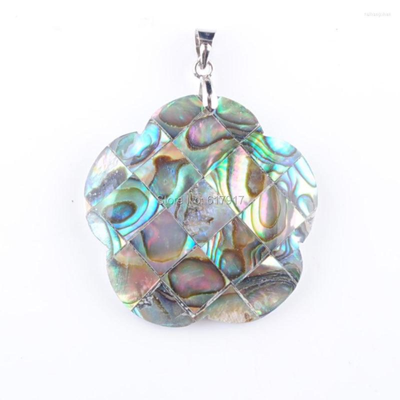 

Pendant Necklaces RONGZUAN Zelanian Abalone Shell Pearl Flower Gem Stone Bead Necklace Chain Jewelry TN3369