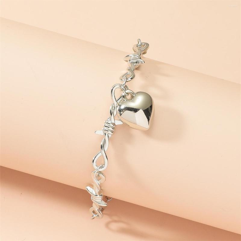 

Link Bracelets Love Pendant Bracelet For Women Korean Fashion Jewelry Pulseras Mujer Pulsera