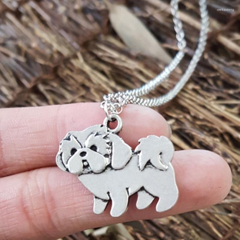 

Pendant Necklaces Trendy Cute Poodle Necklace Women's Fashion Metal Animal Accessories Party Jewelry