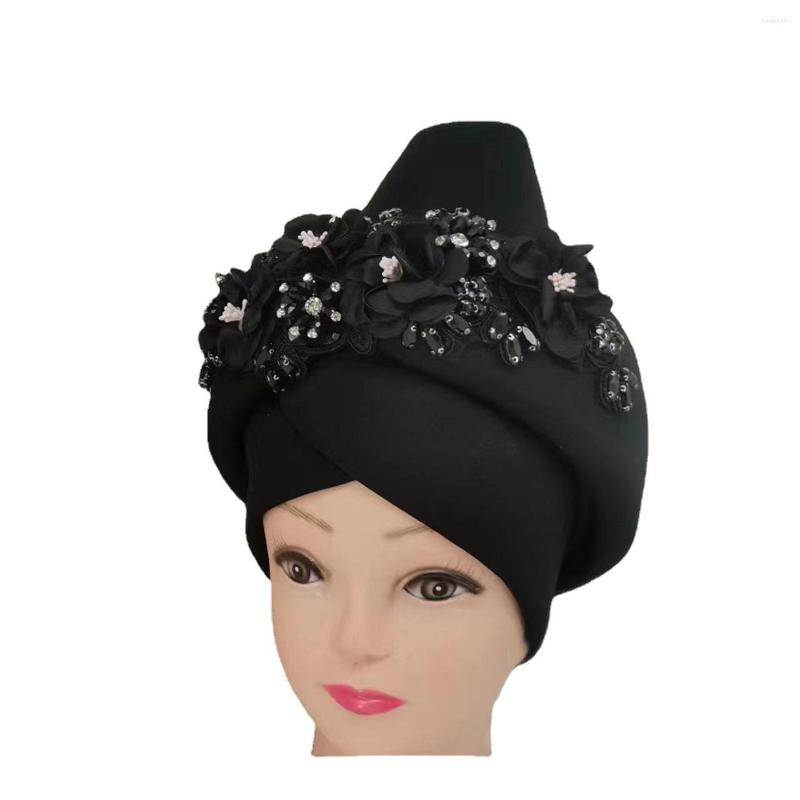 

Ethnic Clothing African Headtie Fashion Style Women Solid Color Caps Hats