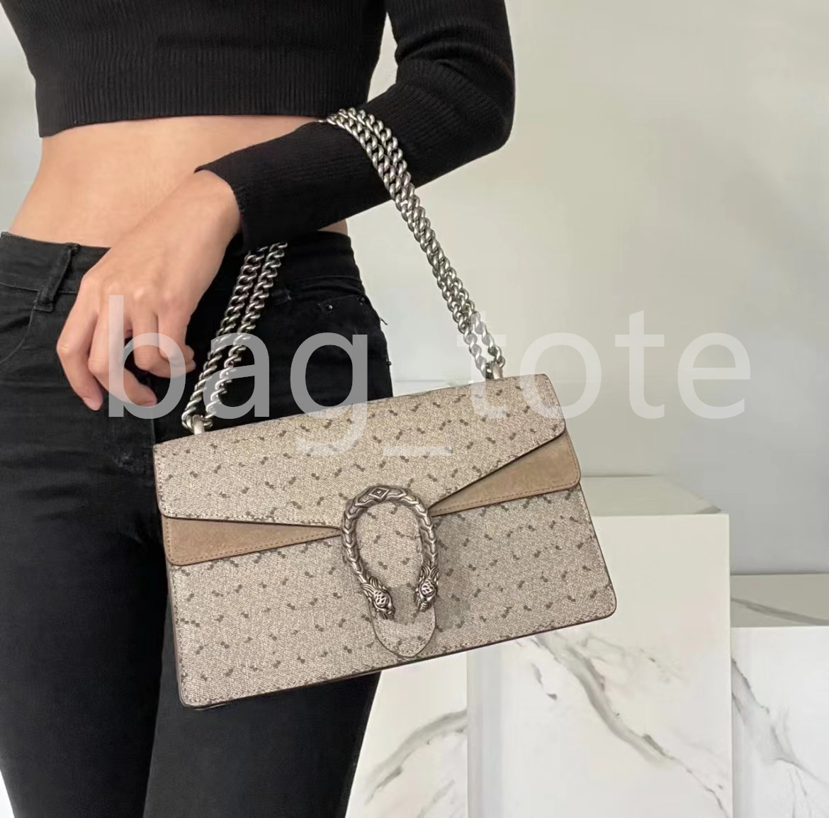 

designer tote Shoulder BagsChain Fashion PU Check Plaid & Tartan Hasp Flap Bags Interior Compartment Flap Pocket handbags, Black