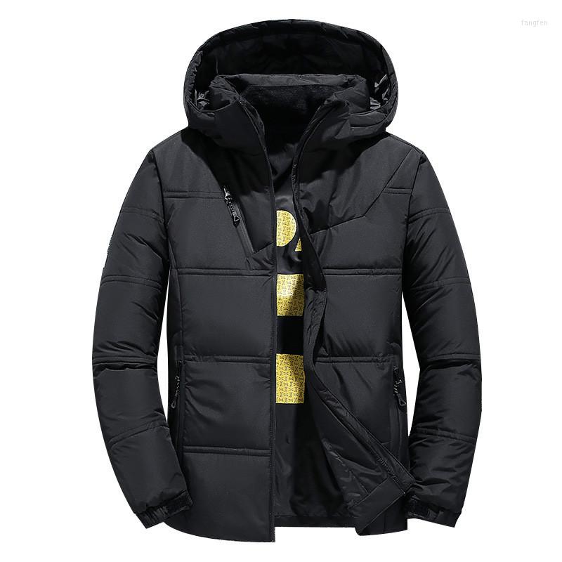 

Men's Down Winter Men Coats Hooded Cotton Warm Jackets Thermal Thick Male Casual Fashion Snow Parka Mens Brand Clothing SA834, Red