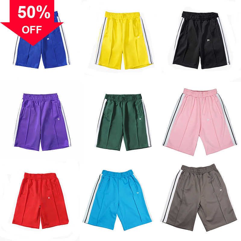 

Shorts Designer Palms Mens Women Angels Short Letter-printed Side Black and White Stripes Retro Casual Elastic Pants Five-point Shorts BeachS to 2XL Size, 10