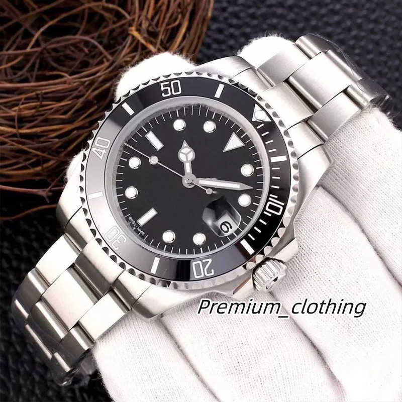 

Mens Watches Automatic Mechanical Ceramics Watches 41mm Full Stainless Steel Gliding Clasp Swimming Wristwatches Sapphire Luminous Rolex Watch, Color 7