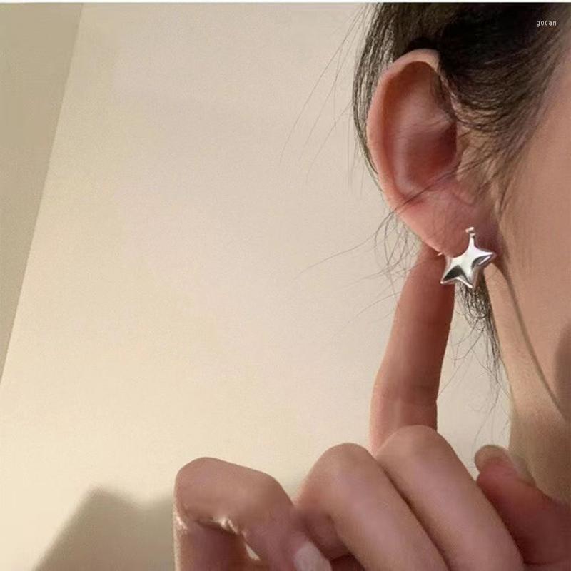 

Hoop Earrings Romantic Five-pointed Star Shape Earring For Women Girl Korean Fashion