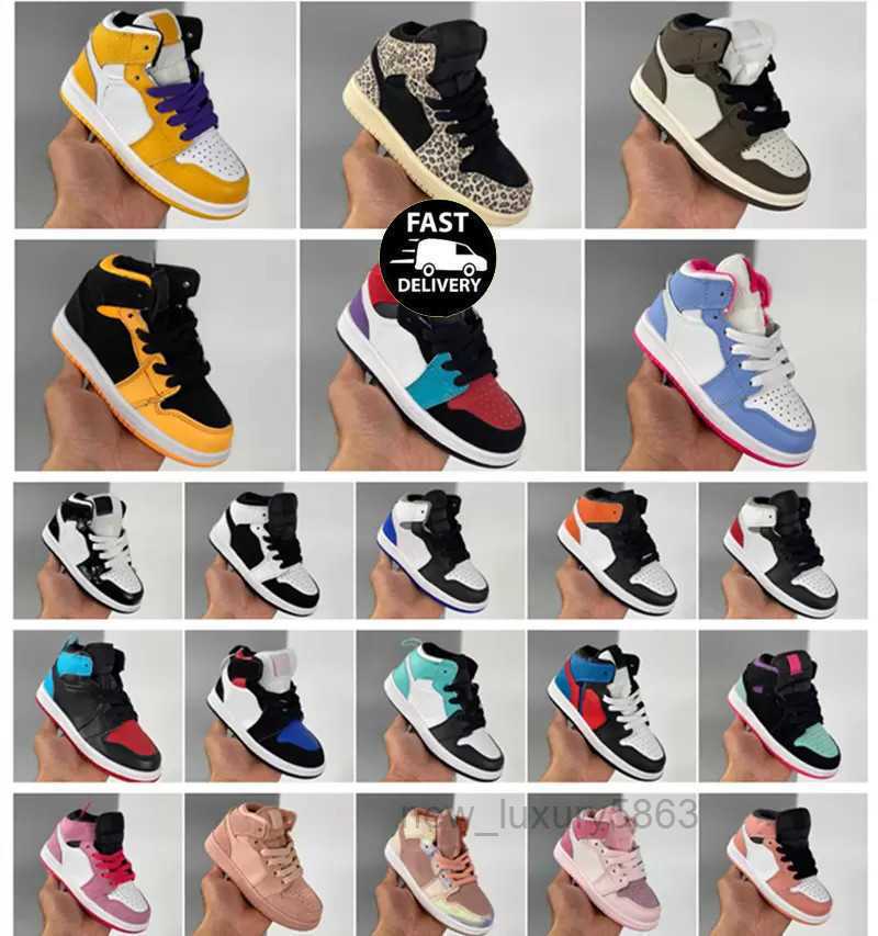 

Kids Shoes Jumpman 1 Basketball OG High Travis Scotts 1s Running Unc Homage To Home Royal Blue Big Kid Women Men Sport Designer, Color 4