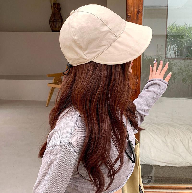 

Wide Brim Hats Foldable Sun Hat Drawstring Adjustable Cap For Men Women Beach Summer Quick-drying Visors Fisherman, Khaki