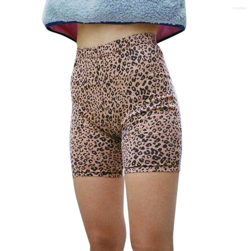 

Women' Leggings Women Fashion Leopard High Elasticity Short Pant Bottoming Shorts, Khaki