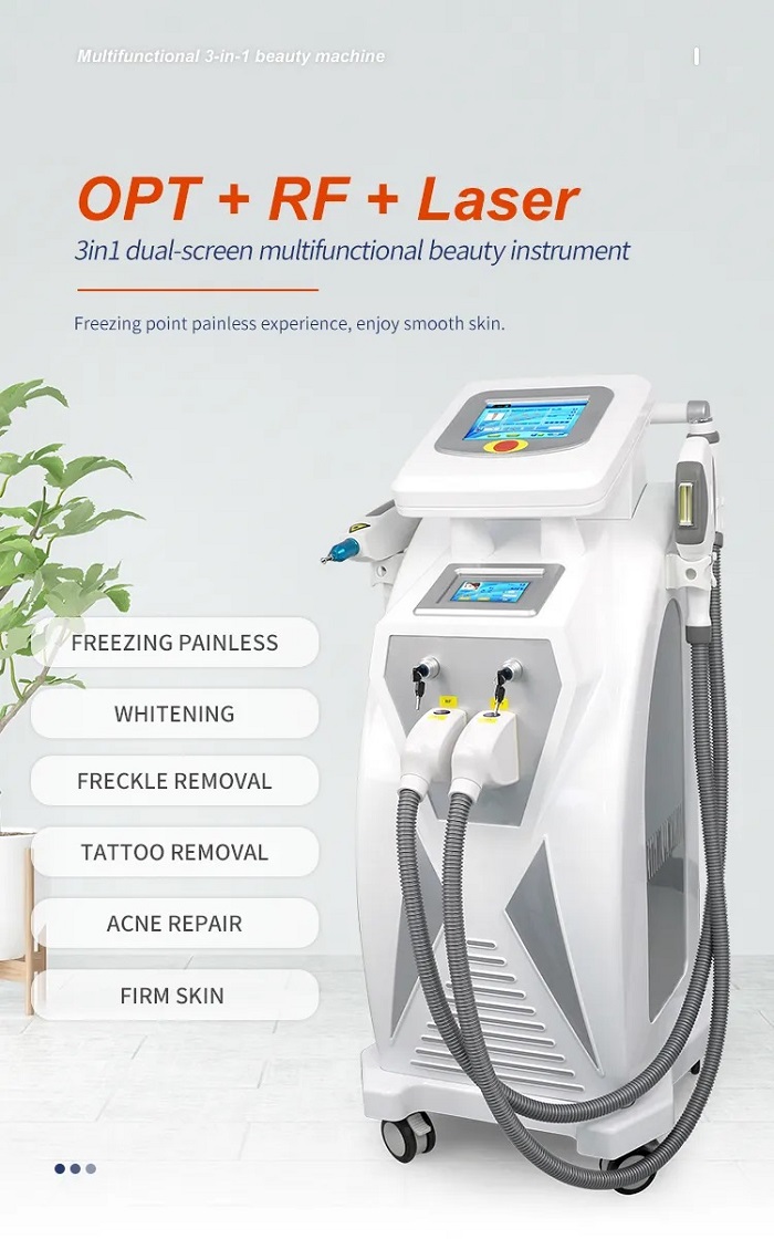 

4 in 1 Painless Laser Machine Ipl Lazer Tattoo Remov Laser Machie ND YAG SH HR RF Laser Hair Remover Machine