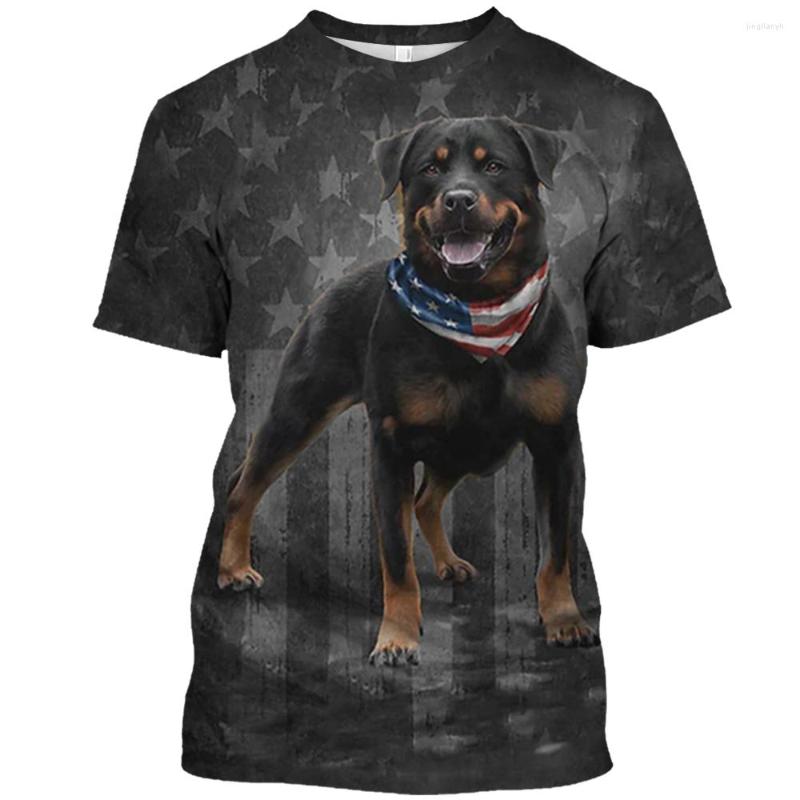 

Men's T Shirts Animals Men T-Shirt O Neck Short Sleeve Tee Shirt Casual Sweatshirt Doberman Print Vintage For Oversized Clothes, A01-hy00375