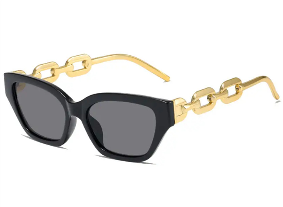 

Elegant & Trendy Cat Eye Sunglasses for Women - Vintage Metal Chain Eyeglasses!
