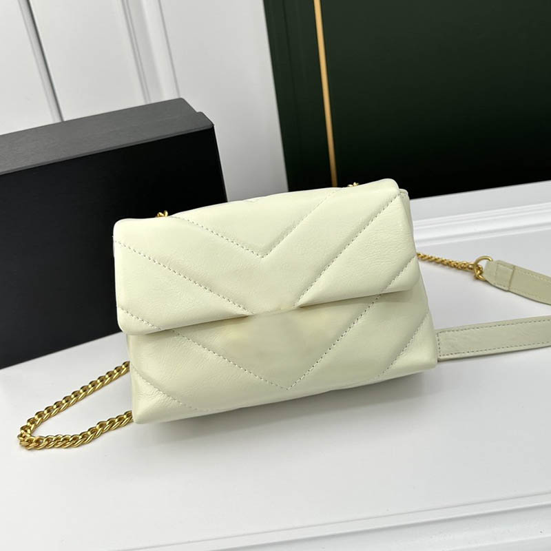 

Retro V-Stick Women Designer Crossbody Bag Leather Quilted Birkin Mini Luxury Card Holder Handbag Trend Wallet Classic Flap Clutch Fanny Pack Suitcase Pochette 20CM, Ivory