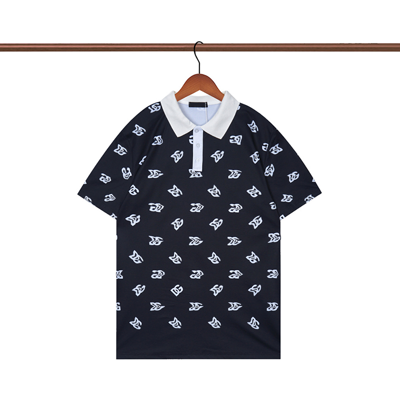

23ss Designer Fashion Top Business Polo Shirt Letter Print Short Sleeve Polo Shirt Men T-Shirt, Blue