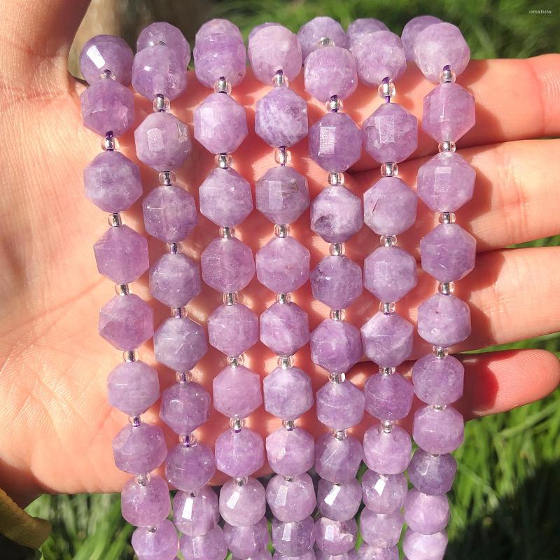 

Loose Gemstones Natural Stone Faceted Amethyst Beads OIive Shape For Jewelry DIY Making Bracelet Accessories 8 10mm 15 Inches