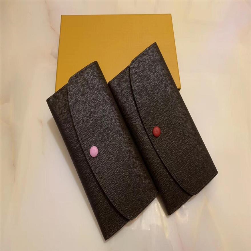 

2018 Whole lady coin purse leather long wallet Card holder original box women wallets2917, Red