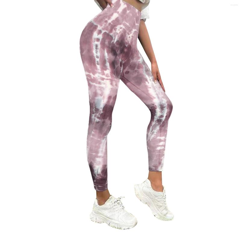 

Active Pants Women Tie Dye Print Yoga Activewear Custom High Waisted Leggings Sports Running Pilates Workout Gym Soft, Gray