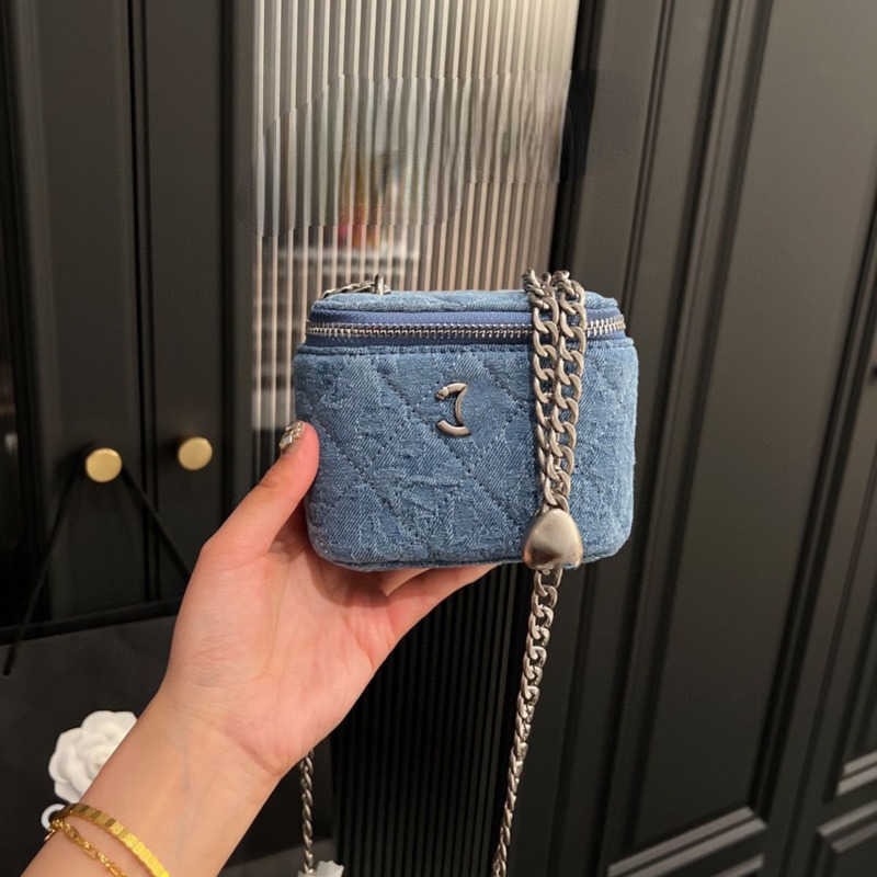 

High version denim shoulder bag fashion designer bags mini handbag chain crossbody purse zipper messengerbag luxury womens wallet, No.1-12x10cm