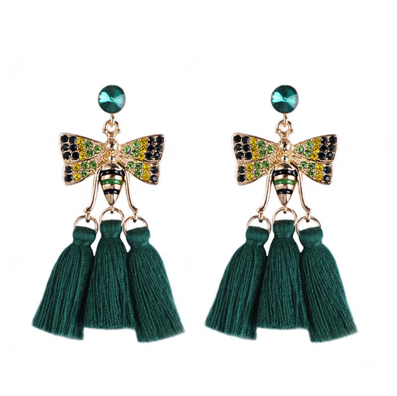 

Dangle Earrings & Chandelier Fashion Bohemian Big Tassel High Quality Zinc Alloy Pendant Drop For Women Bijoux