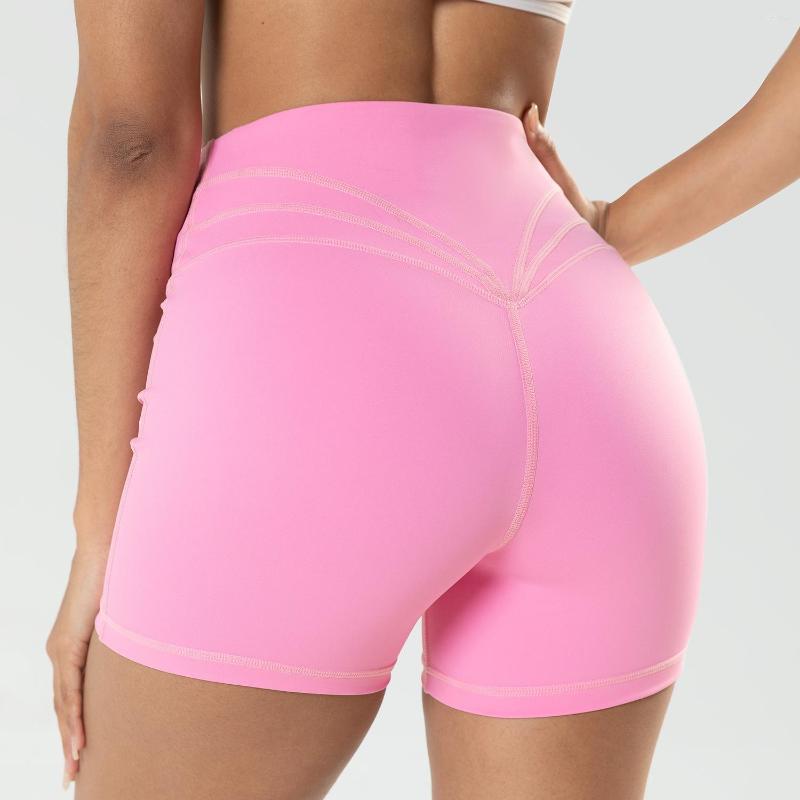 

Active Shorts CUTIES Cameltoe Free High Waist Yoga Short Woman Gym Fitness Sports Tight Stretchy Leggings Biker Ladies Wear, Blue