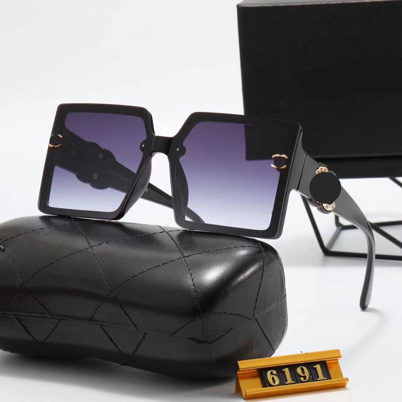 

Designer luxury sunglasses Womens fashion sunglasses mens glasses UV resistant resort american eyewear full frame polarized man square oversized sunglasses