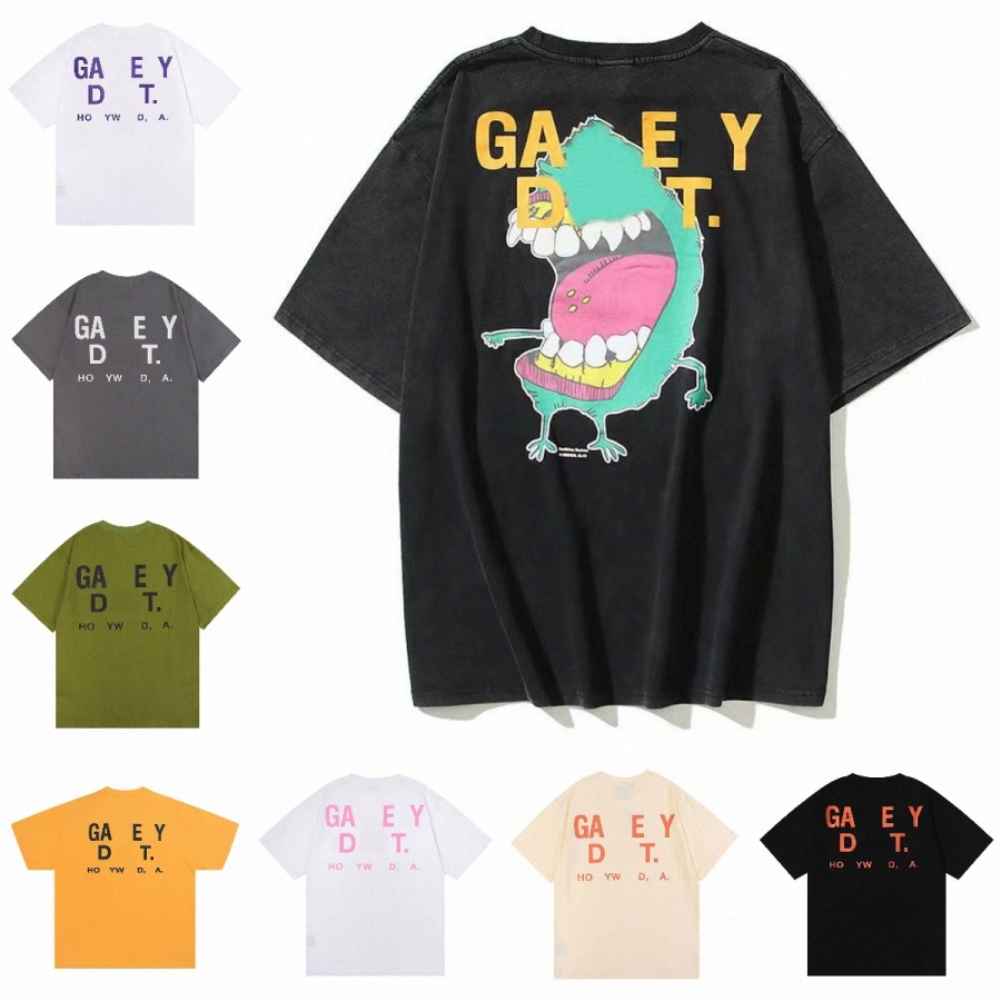 

23SS Tees Galleryse T Shirt depts Mens Polos Women Designer T-shirts Galleryes cottons depts Tops Man S Casual Shirt Luxurys Clothing Clothes, 14