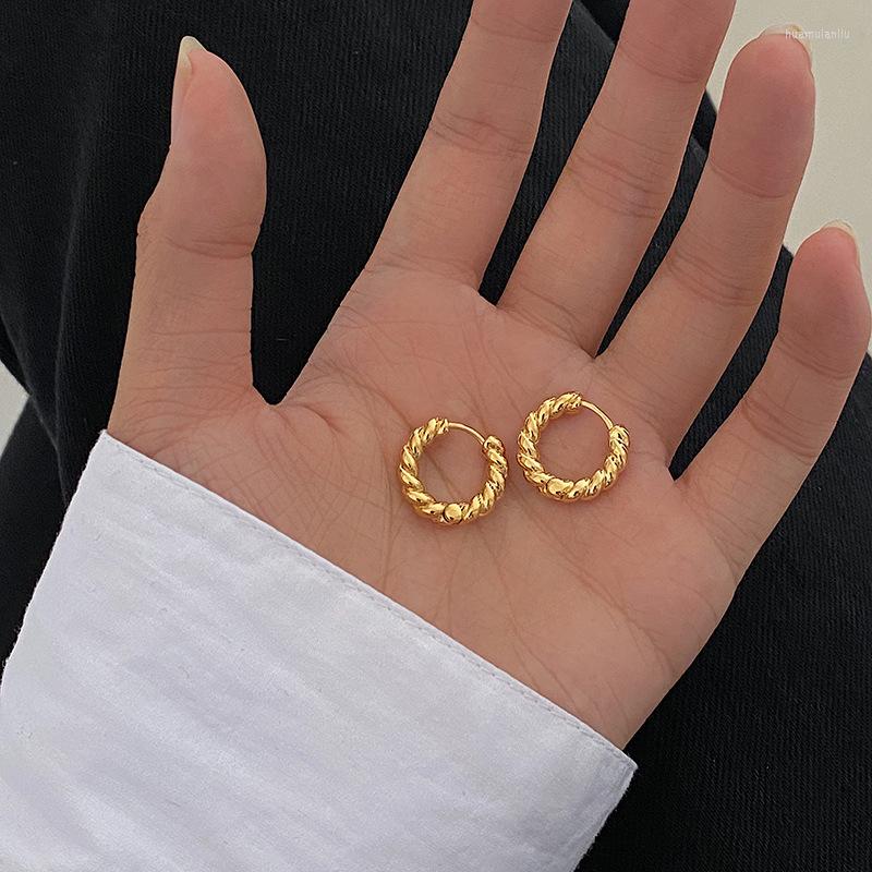 

Stud Earrings Fashion High-end Texture Geometric Twisted Twist Retro Niche Design Exquisite Small Female Trendy