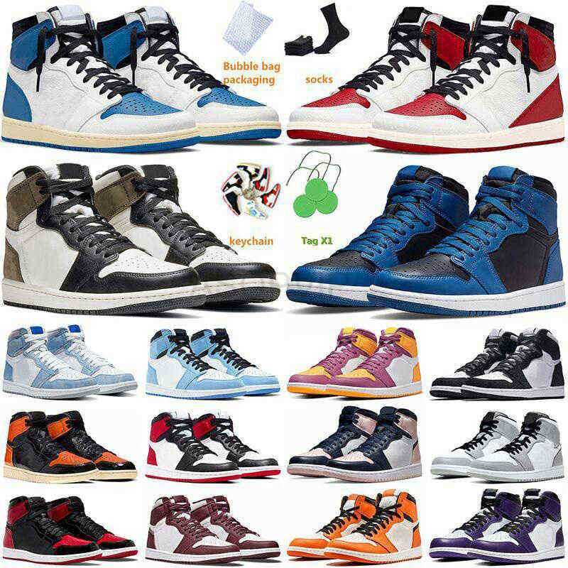 

2022 mens 1 1s basketball shoes top Military Dark Mocha Marina Hyper Royal Carbon Fiber Chicago jumpman Fragment Twist Blue Unc men women, 10