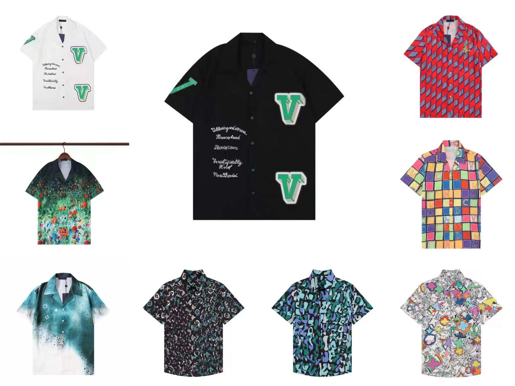 

Men's Casual Shirts 2023 Men's Stripe Spliced Short Sleeved Harajuku Neutral Woman Fashion Personalized Hip Hop College Shirt Coat