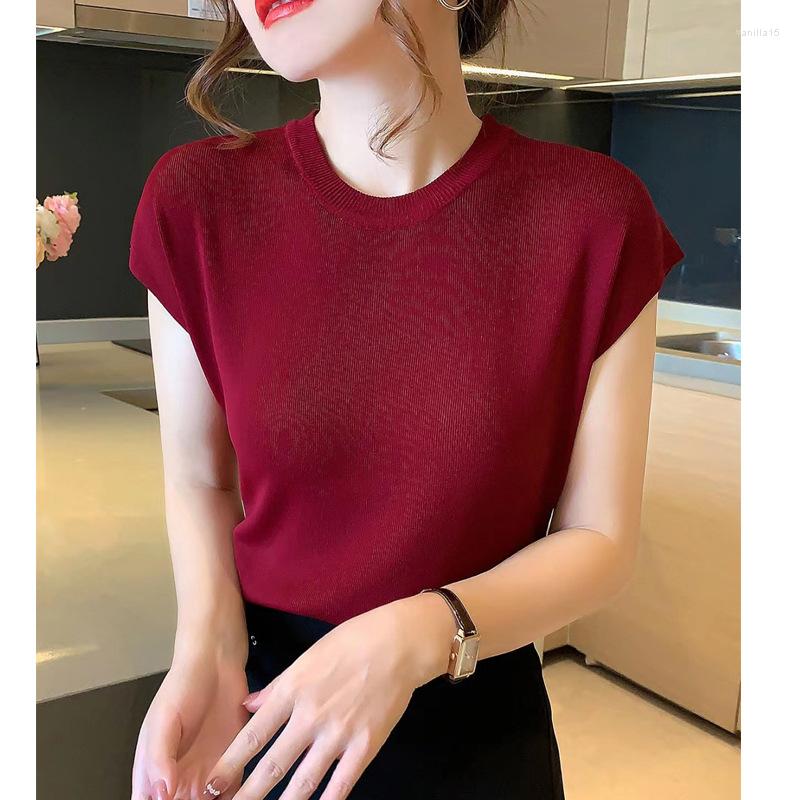 

Women's Blouses Womens Summer Comfortable Top 2023 Short Batwing Sleeve Blouse Solid Pure Color Korean Fashion Chic Elegant Casual Shirt, Pink