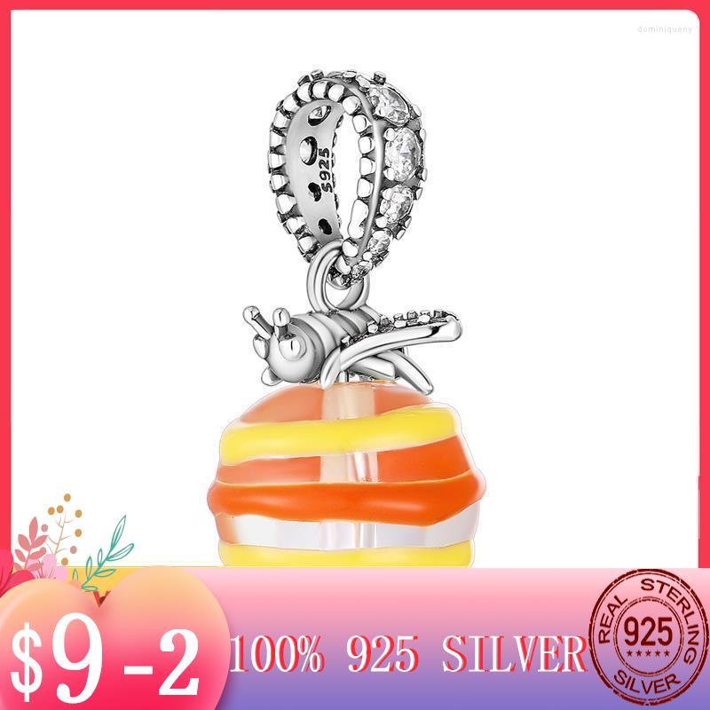 

Charms 2023 Bee Color Murano Glass Dangle Charm Fit MULA Bracelet Necklace Pendant Beads Silver DIY Jewelry Making Gift For Women
