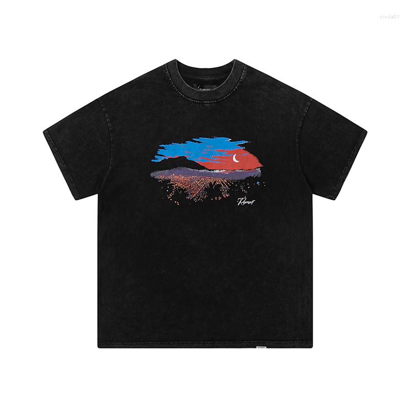 

Men' T Shirts Designer Shirt Vintage Fashion Washing Streetwear Loose Summer Cotton Tee Men Distressed Washed Tops