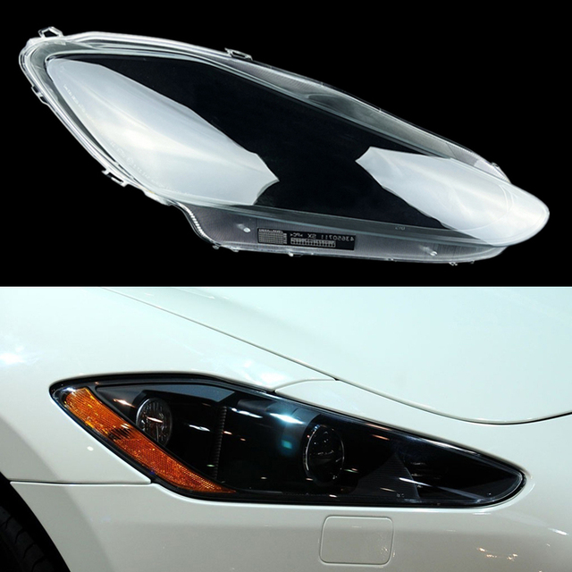 

Car Glasses Clear Headlight Lens Cover Replacement Headlight Head Light Lamp Shell Cover For Maserati Granturismo GT 2009~2012